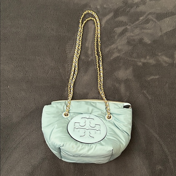 Tory Burch Handbags - Tory Burch Light Green Shoulder Bag with Gold Chain